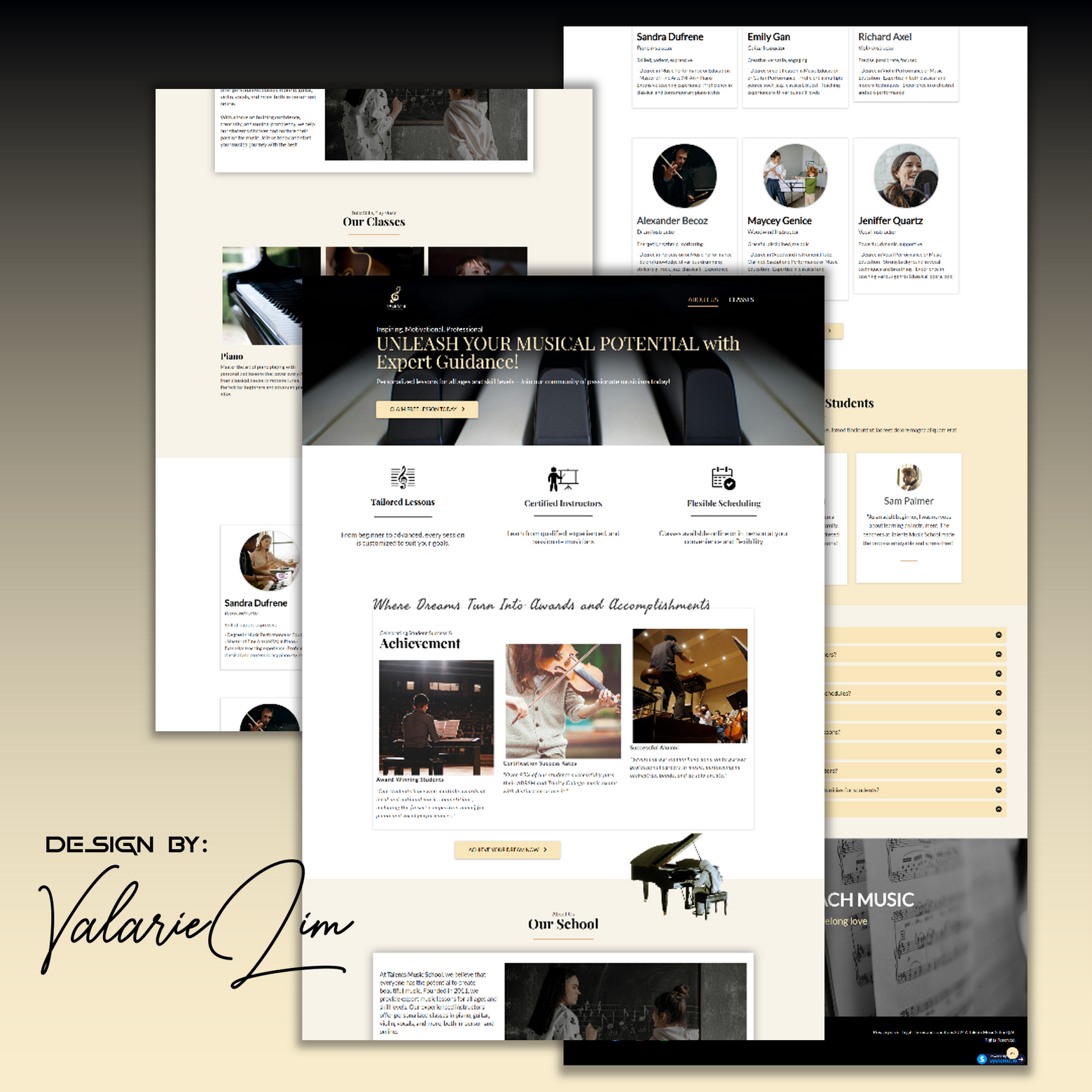 Home 5 Music School Landing Page